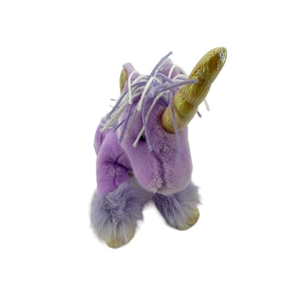 Russ Purple Unicorn 3 Hearts Plush Stuffed Animal 12" in Length White - Picture 5 of 7